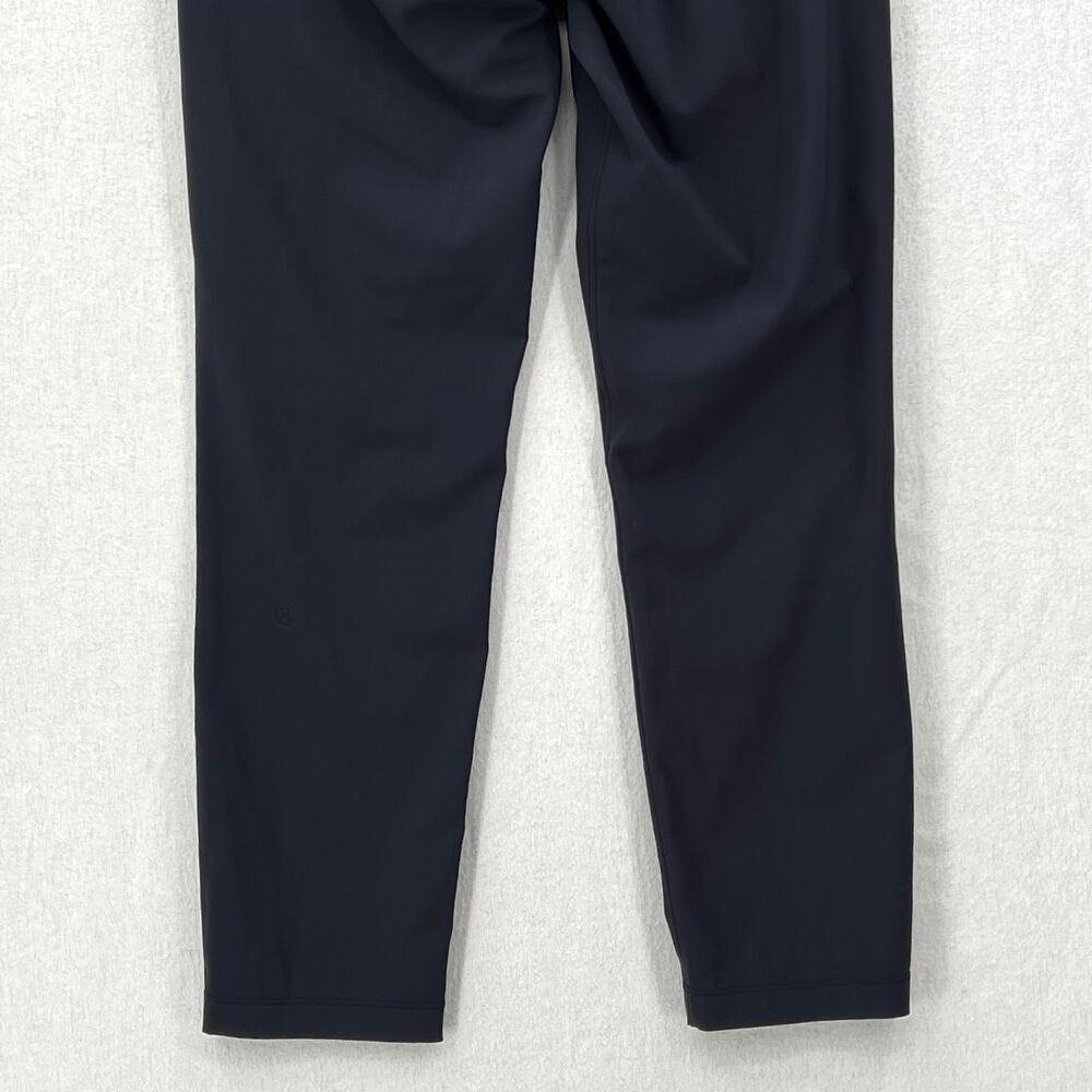 LULULEMON On The Fly Woven 27" Pants Womens 6 Dark Navy Cropped Slim Straight - Picture 6 of 14